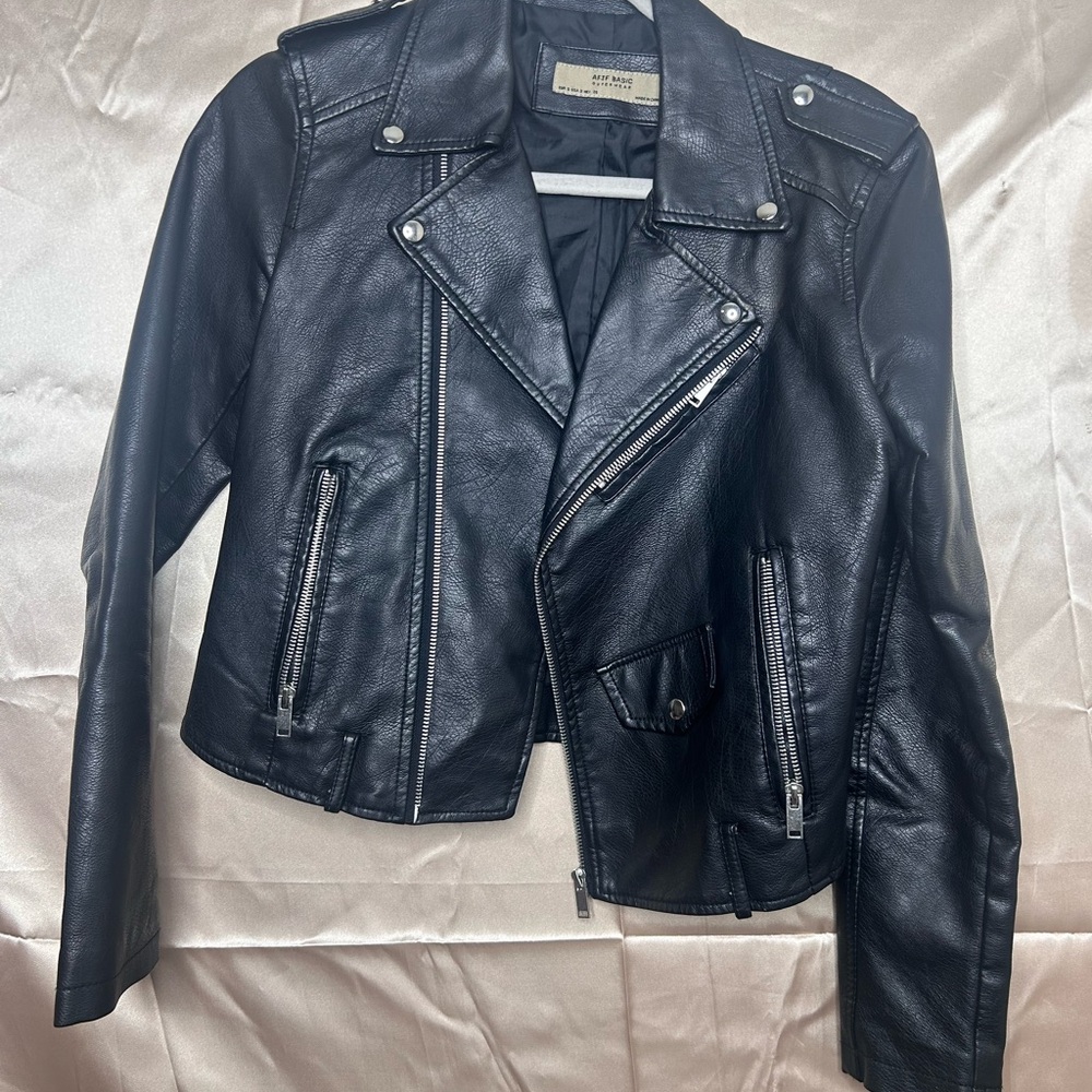 Women's Black Leather Jacket